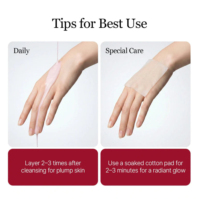 Product usage tips with hands wearing patches and text on a white background