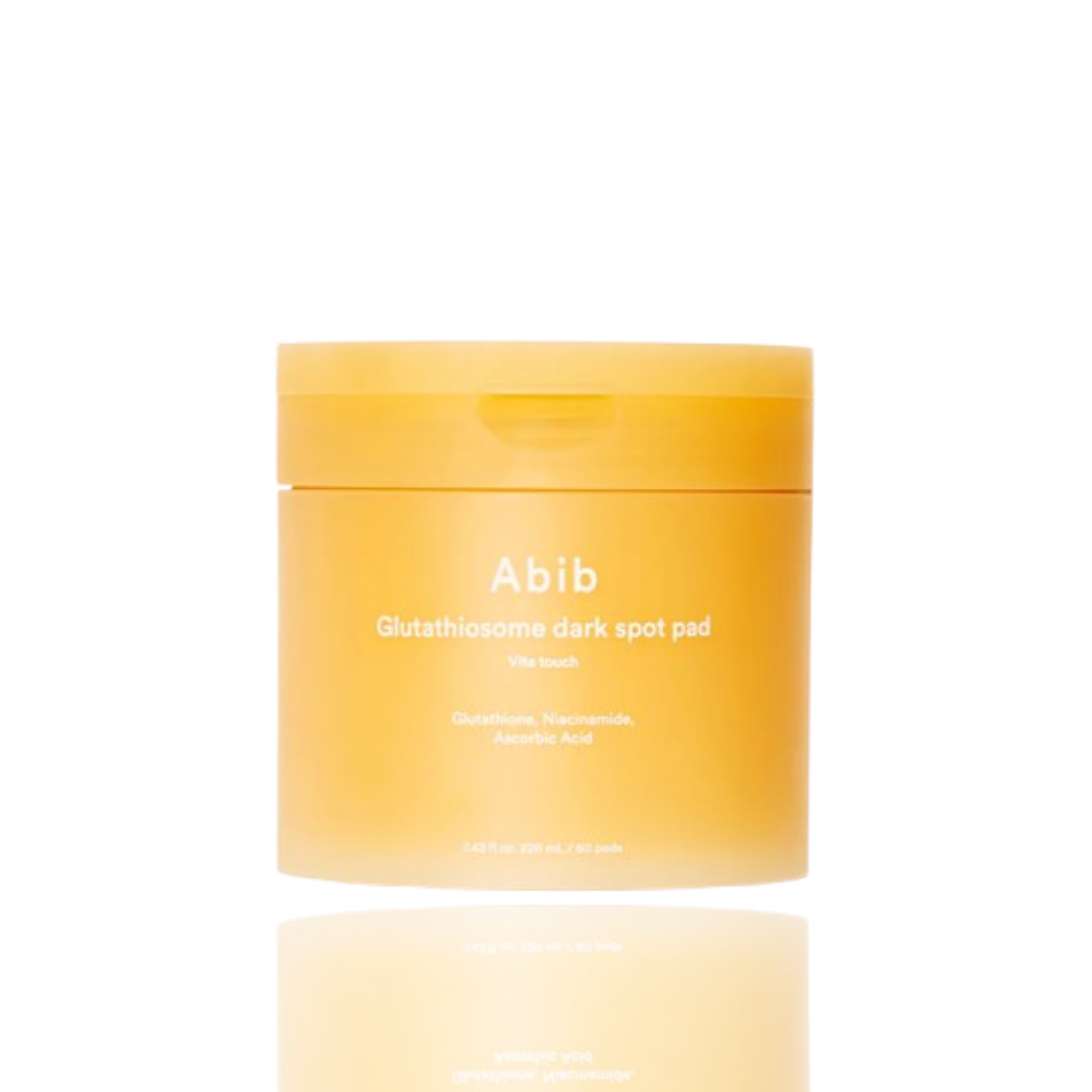Yellow jar with 'Abib' branding on a white background
