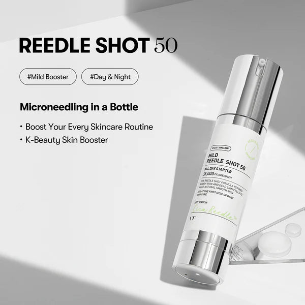 Skincare product labeled 'REEDLE SHOT 50' on a light gray background

Cutis Clinique Mild Reedle Shot 50
