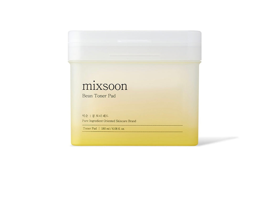 Bean toner pad with 'mixsoon' branding on a white background